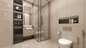 help you create a spa like vibe with clean 3d bathroom interior design