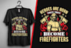 design modern firefighter hoodie tshirt logo design