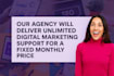deliver unlimited digital marketing support for a fixed price