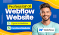 design or develop webflow website, figma to webflow, webflow landing page