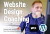 help you with your wordpress or wix website with excellent virtual coaching