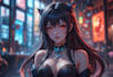 create background art in anime and visual novel, game art
