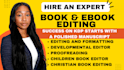 be microsoft word ebook editing and document formatting children KDP book editor