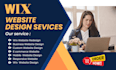 create website design, ecommerce, redesign wix website