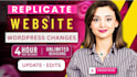 do wordpress customization, website clone, elementor changes, redesign expert