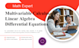 help you in linear algebra, differential equations and multivariable calculus