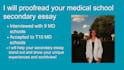 perfect and proofread your medical school secondary