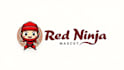 do awesome red ninja mascot logo design