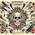 create any design in old school tattoo style