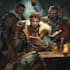 make fantasy dnd party illustration