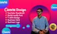 create any design using canva pro and photoshop ps