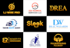 make initial minimalist stunning business brand logo design