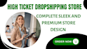 design high ticket dropshipping shopify store website