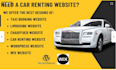 design chauffeur website, limousine, taxi booking website