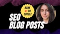 write SEO blog content tailored to your niche