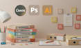 design pdf ebook lead magnet, workbook design, hyperlinked planner, catalog