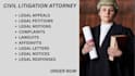 be your civil litigation attorney and help you with pro se litigation