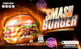 design eye catching halal restaurant and fast food menu