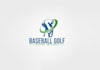 design baseball golf swing method logo