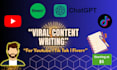 write viral youtube shorts scripts for your faceless channel