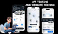 qa review and test ios app, website review, and android app user experience
