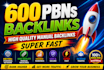 do 600 homepage high quality manual backlinks super fast