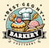 make vintage bakery food ice cream logo