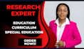 write on educational content, special education, and curriculum design