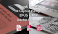do layout design, cover and epub, PDF, adobe indesign