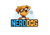 design unique nerd dog cares logo