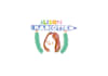 design playful cheerful children book author logo