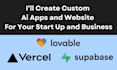 build a custom ai web app using lovable supabase and vercel