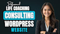 create life coaching website, personal trainer website and consulting website