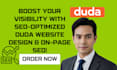 seo optimized duda website design enhance visibility and expert on page s e o