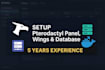 install pterodactyl panel and wings on your vps or dedicated server