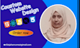 do coustom website design , frontend devlopment