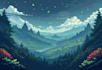 do pixel art backgrounds and illustrations