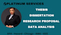 edit and proofread 1000 to 10,000 words of dissertation or thesis