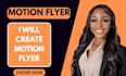 design simple motion flyer