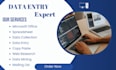 be your virtual assistant for data entry, microsoft office and admin tasks