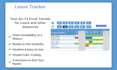 excel leave tracker, vacation planner pto, wfh, sick