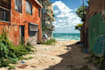 create stylized environment illustration background art, concept art