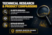research and compare technical components for your project