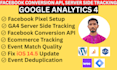 setup facebook conversion api, ecommerce tracking with ga4