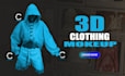 make 3d clothing mockup, fashion animation from your2d idea