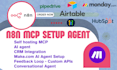 self hosting mcp ai agent setup with make com, feedback loop and CRM integration