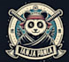design mascot ninja panda logo