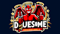 do awesome  devil cartoon style mascot logo