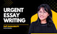 do urgent essay writing as an essay writer