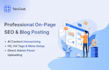 do on page SEO, humanize ai content, and do blog posting
